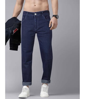 JB JUST BLACK Regular Fit Cuffed Hem Men's Jeans - Blue ( Pack of 1 )