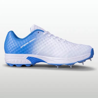 Nivia Crick-1000 Spikes Cricket Shoes for Men (White/Sky)-6