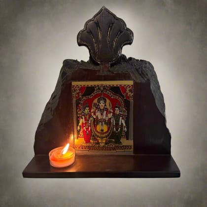 Wooden framed glass Tanjore : Murugan