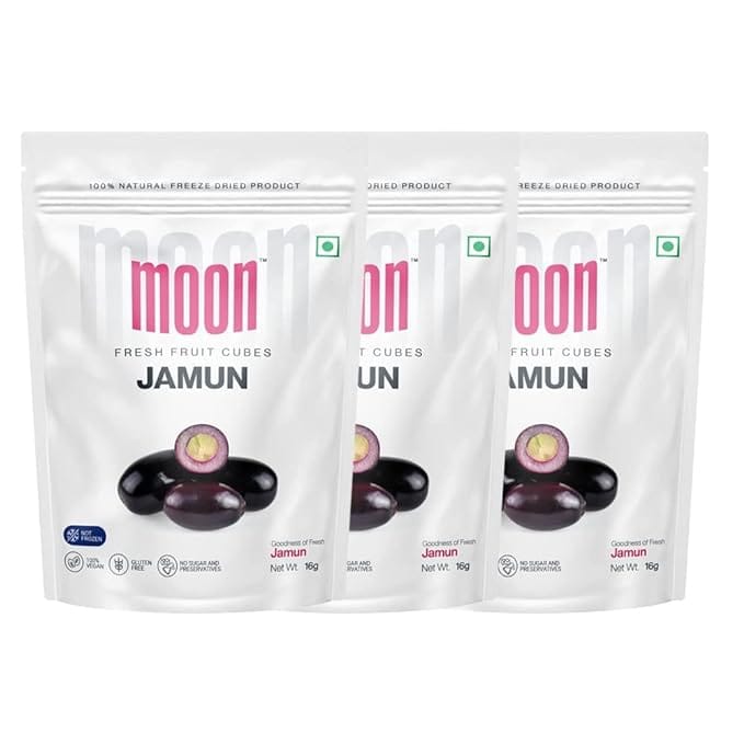 Moon Freeze Dried Jamun Cube, 16 gm - Pack of 3