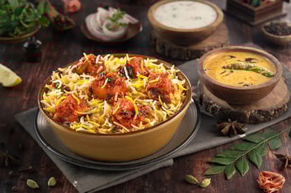 Paneer 65 Hyderabadi Biryani