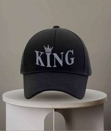 Bolax Pack of 1 Cotton Blend Men's Cap ( Black )