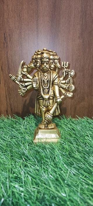 BRASS PANCHAMUKHI HANUMAN