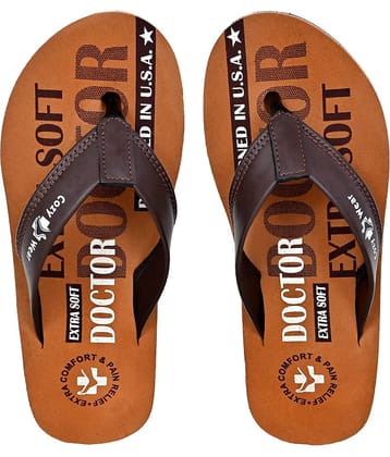 Cozy Wear - Brown Men's Thong Flip Flop