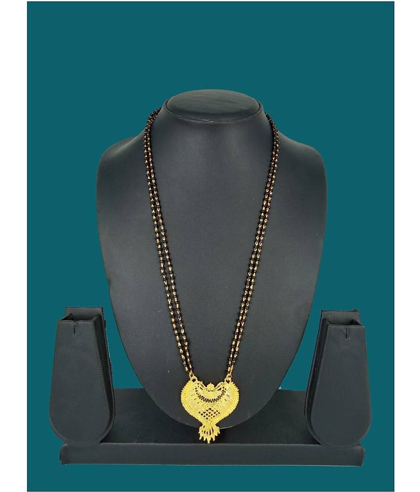 shankhraj mall gold plated new fancy mangalsutra-100299