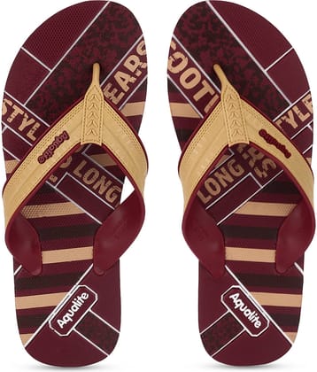 Aqualite Maroon Men's Daily Slipper