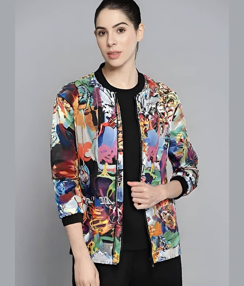 PLUS PARADISE Women Bomber Jacket ( Multicolor )