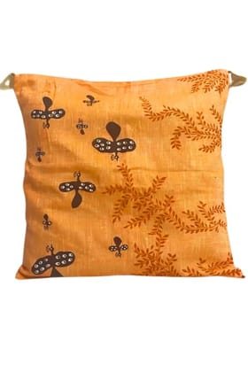 Tisser Warli hand Painted Cushion Cover Size-16x16