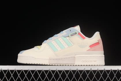adidasWMNS Forum Exhibit Low - Blue Pink Green-Euro 36