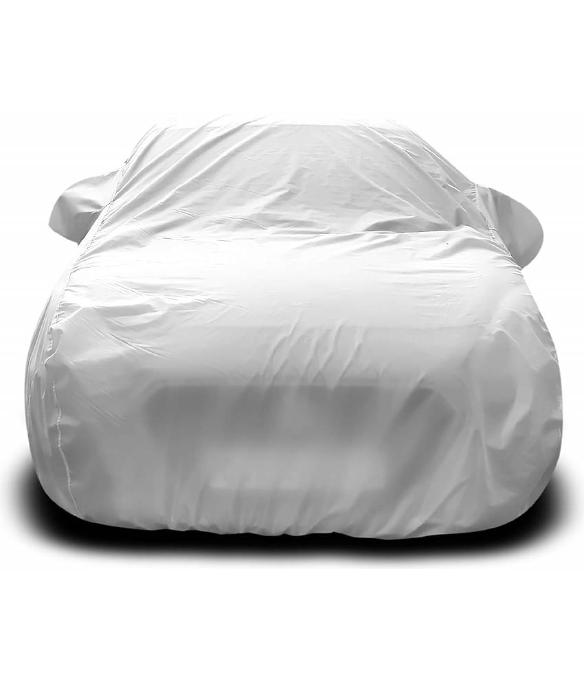 Autoretail Dust Proof Car Body Polyster Cover For Renault Duster Without Mirror Pocket Silver (Pack Of 1)