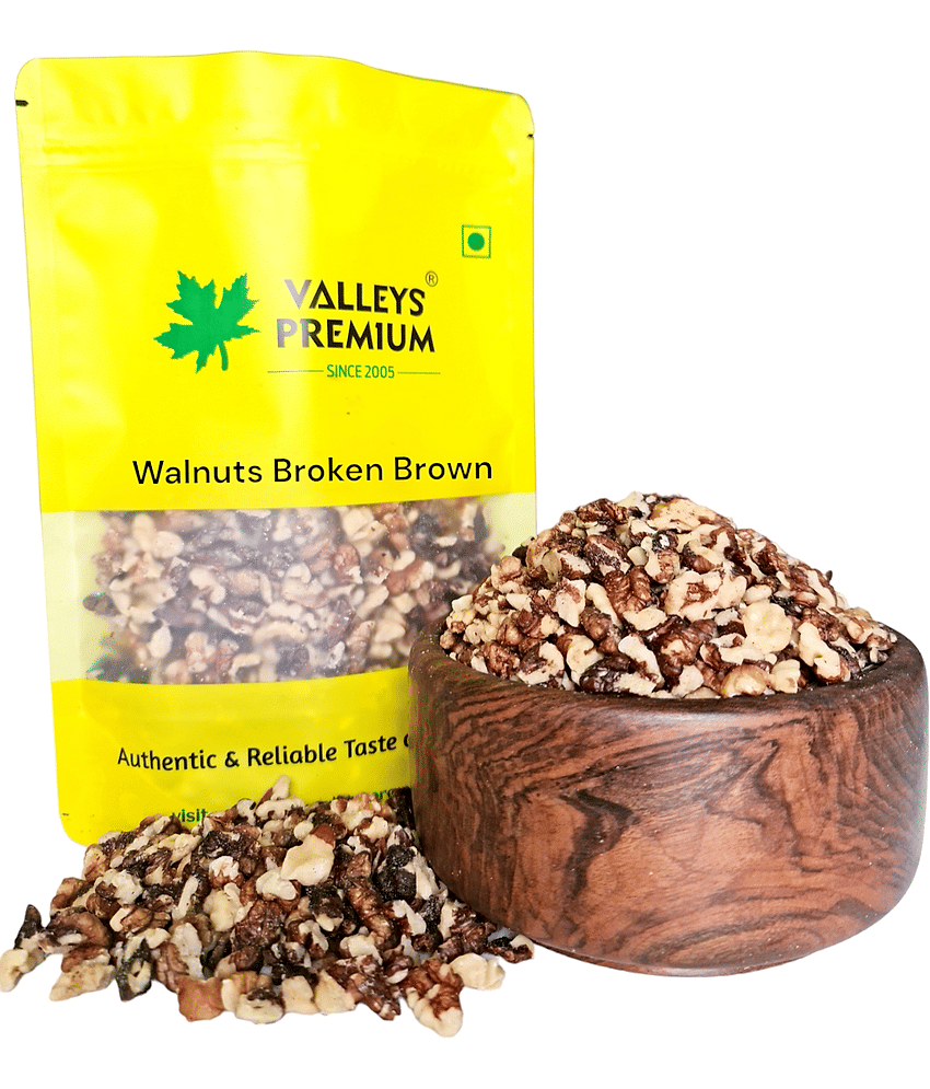 Valleys Premium Kashmiri Broken Walnut Kernels Walnuts (Akhrot) 400 g