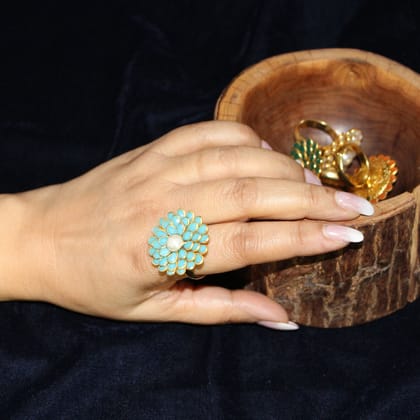 Silva Sutra Zinnia rings