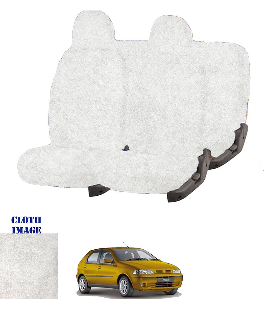 Fiat Palio D White 5 Seater Car Seat Cover