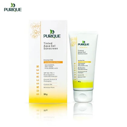 Tinted Aqua Gel Sunscreen SPF 50