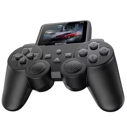 S10 Classic Video Game Controller View Retro Console with AV Cable for TV with 520 Games like Contra, Super Mario, Angry Bird, Adventure Battle