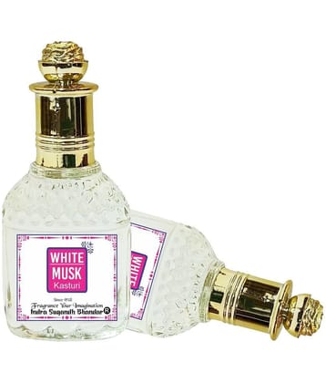 INDRA SUGANDH BHANDAR - White Kasturi Musk Attar For Men & Women 25ml Pack Of 1 - Below 50ml/ Miniature