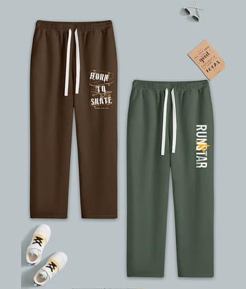 RUNSTARS Pack of 2 Boys Cotton Blend Trackpant ( Multicolor 7 )