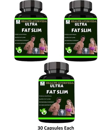 Health Ayurveda Ultra Fat Slim | Weight Loss Capsule 90 No.S Pack of 3