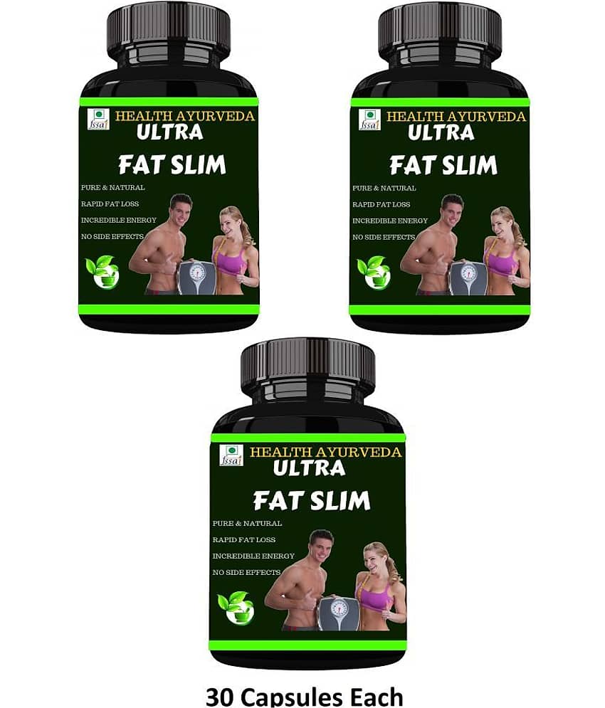 Health Ayurveda Ultra Fat Slim | Weight Loss Capsule 90 No.S Pack of 3