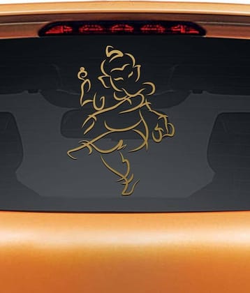 WallDesign Decals & Stickers In Car Sticker Golden