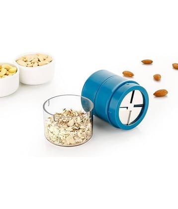 iview kitchenware Dry Fruit Cutter Blue Plastic Mannual Chopper 200 ml ( Pack of 1 )