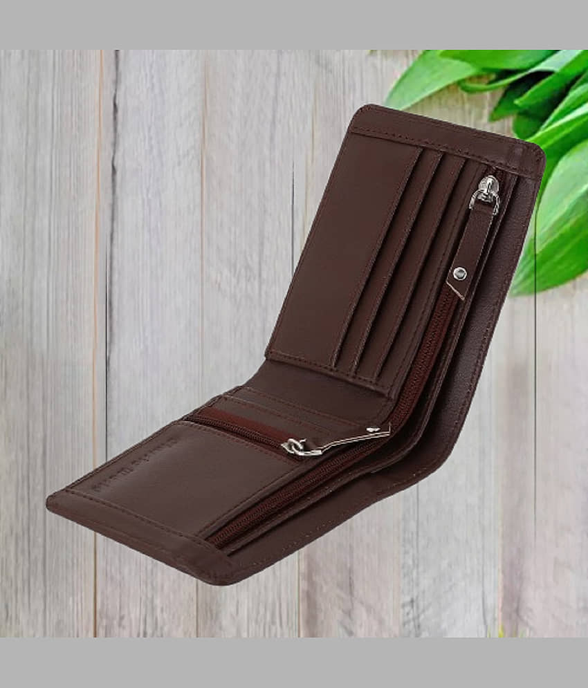 Classic World PU Printed Men's RFID Wallet With 5 Slots For Card ( Maroon , Pack of 1 )