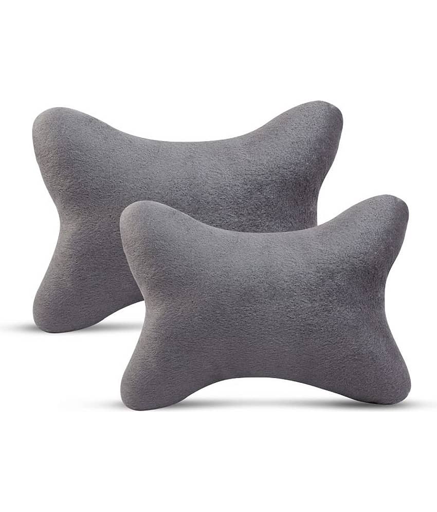 Auto Hub Neck Cushions Set of 2 Grey