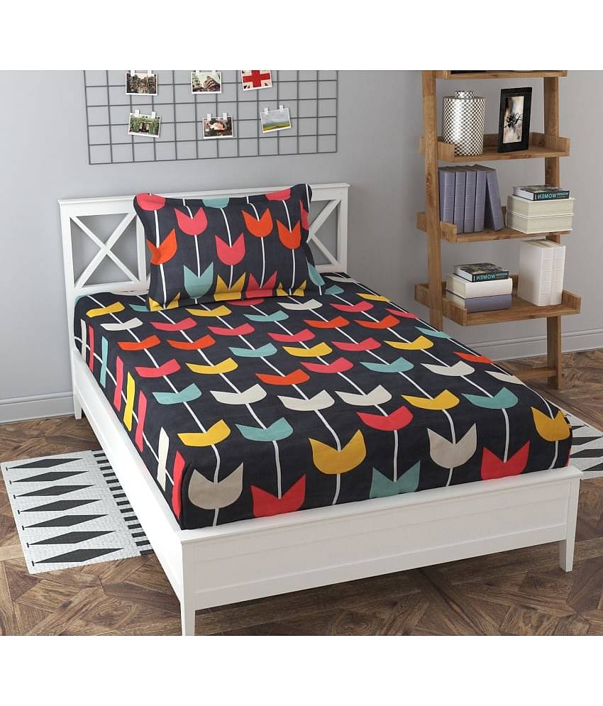 Apala Microfiber Single Bedsheet ( Multicolor )