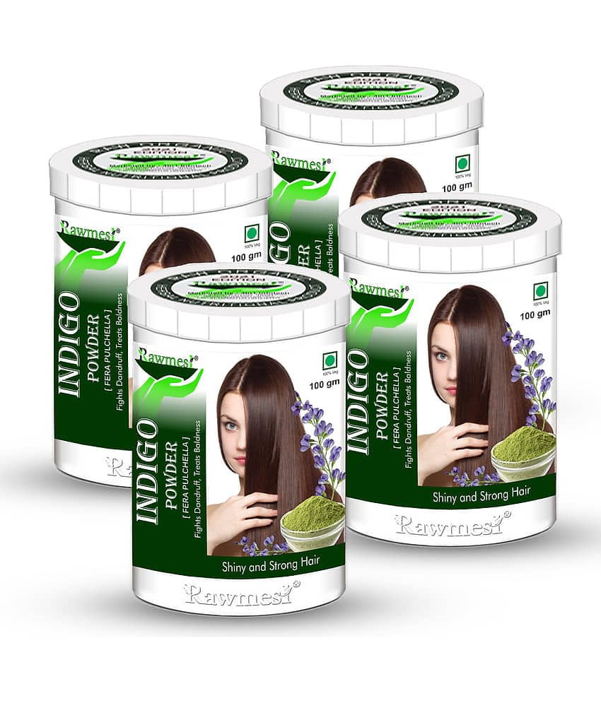 rawmest Natural Indigo Powder Hair Scalp Treatment 400 g Pack of 4
