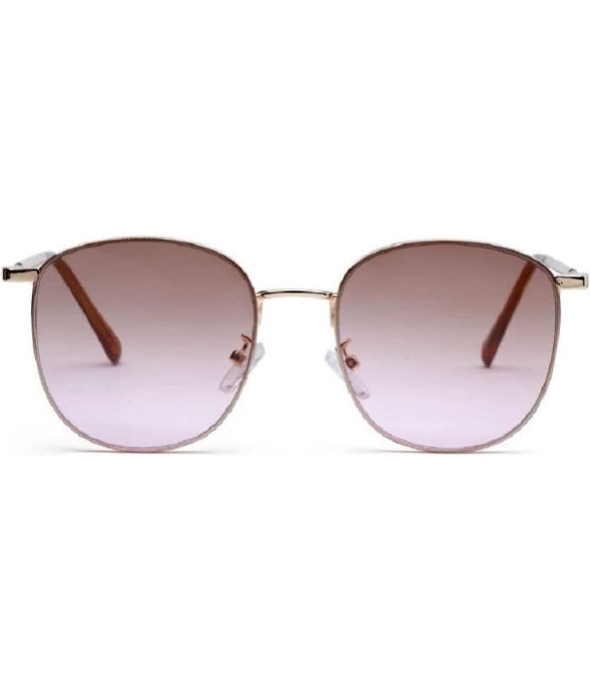 YourSpex - Gold Oval Sunglasses ( Pack of 1 )
