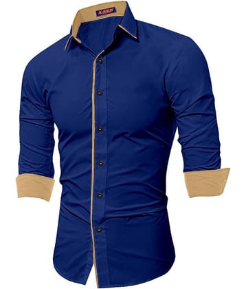 SUR-T 100 Percent Cotton Navy Solids Shirt