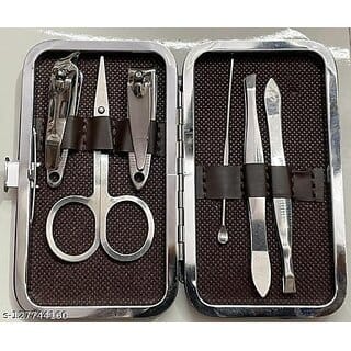 Manicure Grooming Kit Set For Women And Men with Leather Case