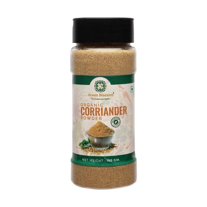 Organic Coriander/ Dhania Powder - 100 g  I Vegan I Buy Online Now (Weight - 100g) by green blossom agritech ventures private limited