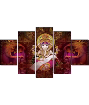 Saf Lord Ganesh Ji Religious Wall Hanging Framed Painting