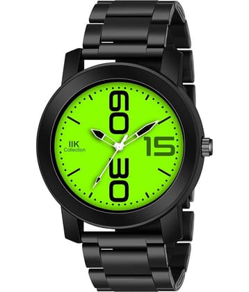 IIK COLLECTION - Black Stainless Steel Analog Men's Watch