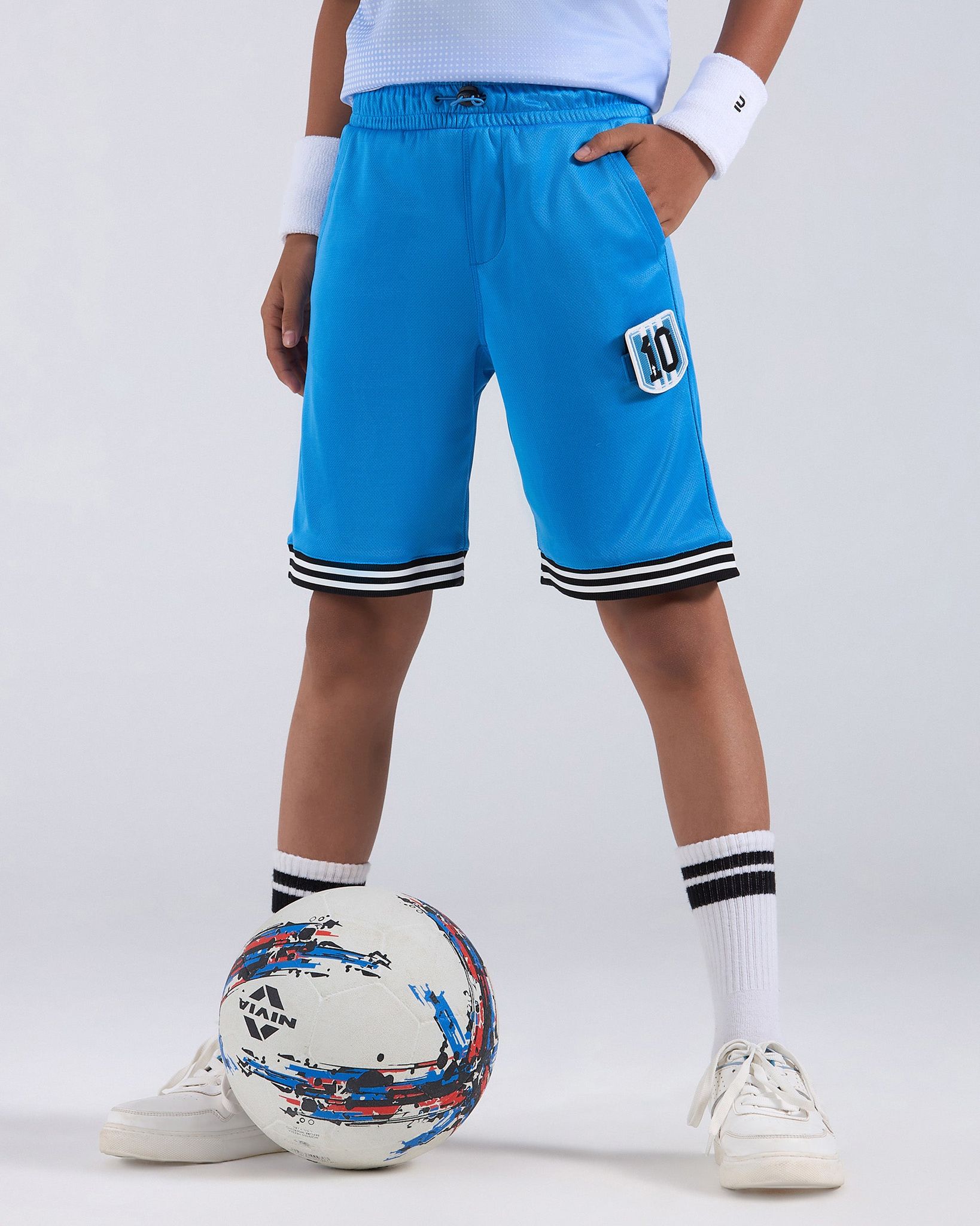 Active Dry-Fit Shorts-4-5 Y / Jersey Blue