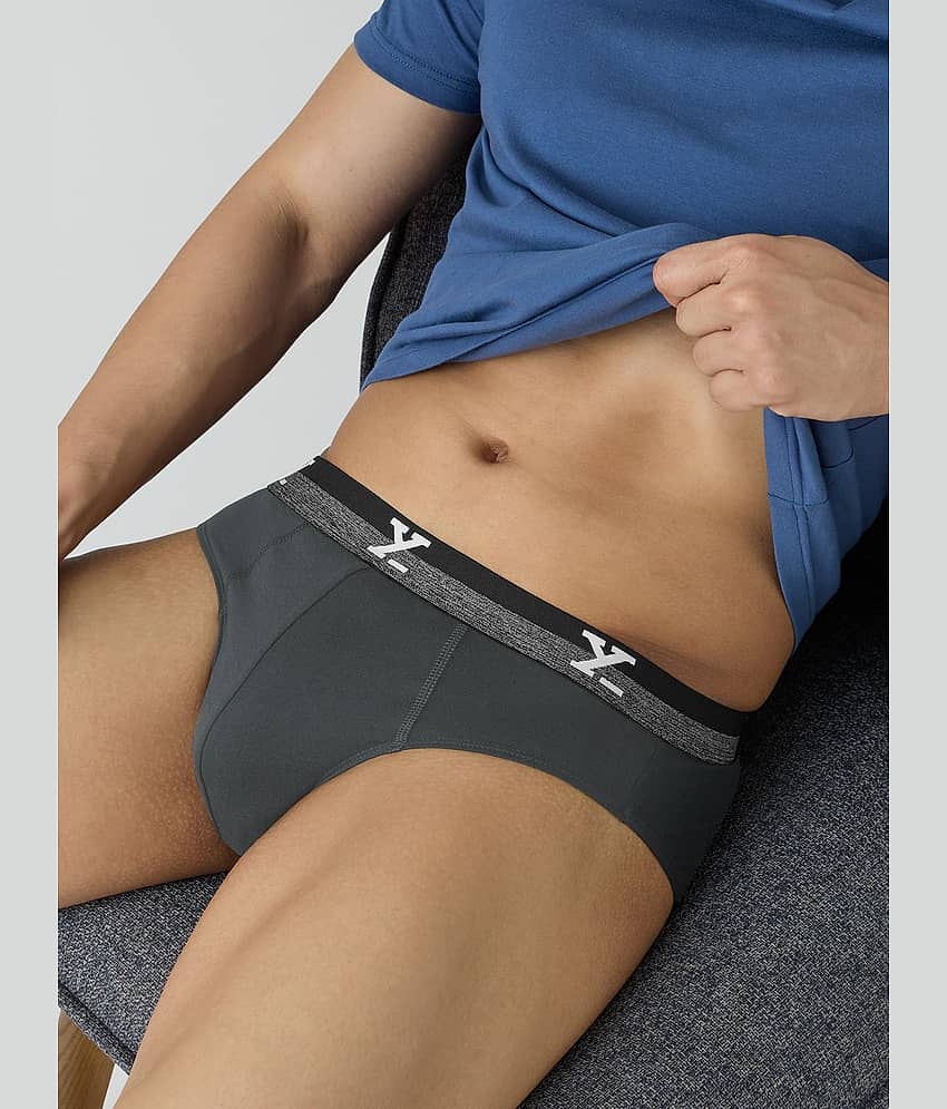 XYXX Pack of 1 Cotton Briefs For Men's ( Grey )