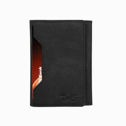 The Wallet Store Magna Suede Vegan Leather Cardholder (Black) The Wallet Store Magna Suede Vegan Leather Cardholder (Black)