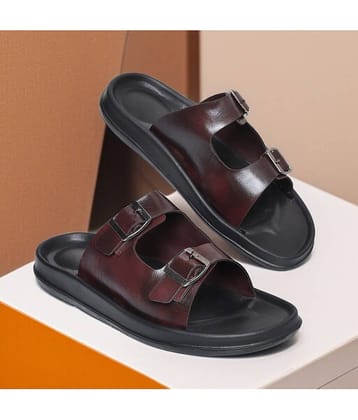 hotstyle Brown Men's Slide Flip Flop