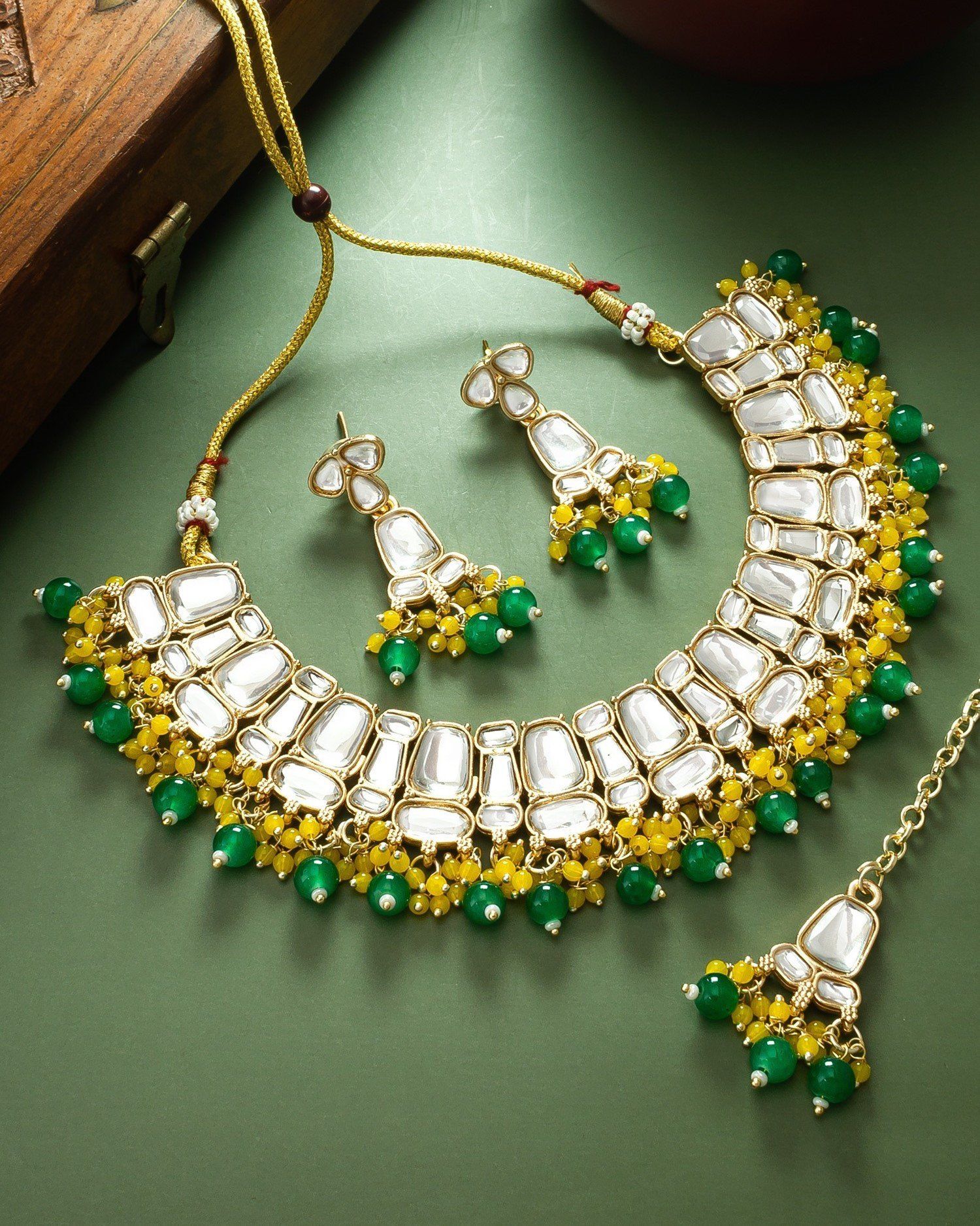 Morison Opulent Gold Necklace and Earrings  A Celebration of Luxury