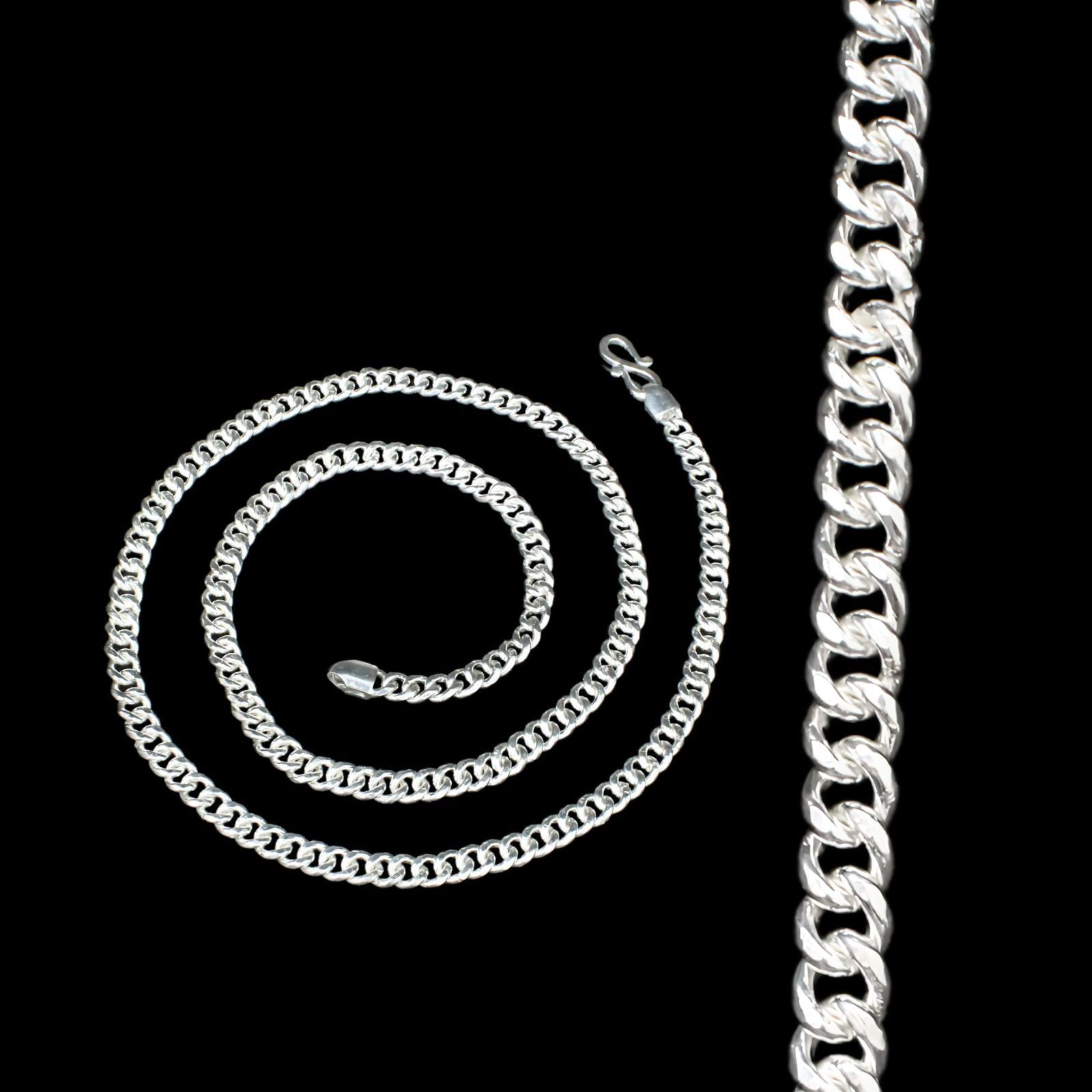 999 Pure Silver Handmade Chain for astrological purpose-18 in