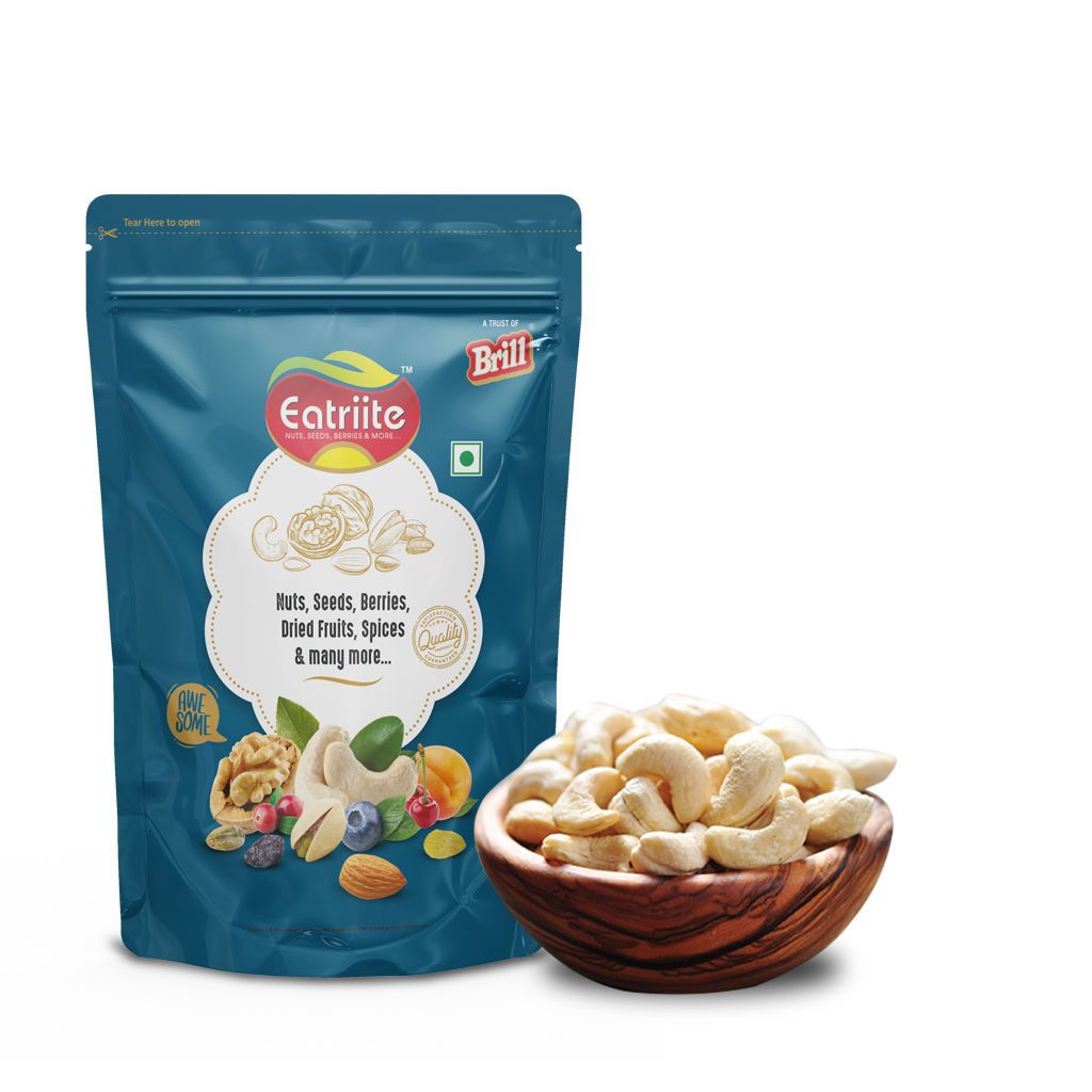 Eatriite Plain & Raw Whole Cashews, 400 gm
