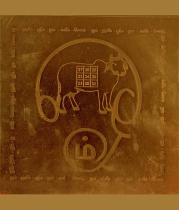 Sri Bakthi Today Gomatha Yantra Shri Khamadhenu Yantram  Copper