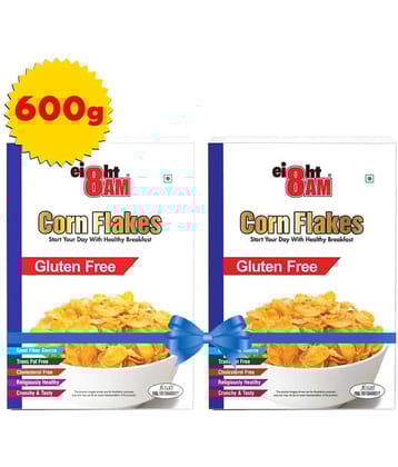 8AM Gluten Free Corn Flakes 300 gm Pack of 2