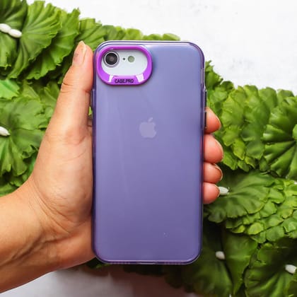 Purple Rgiem Slim Slicone Non-Yellowing Protective Case for Apple Iphone 7