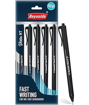 Reynolds Vista Rt Ball Pen 5 Pcs Black (Pack of 10)