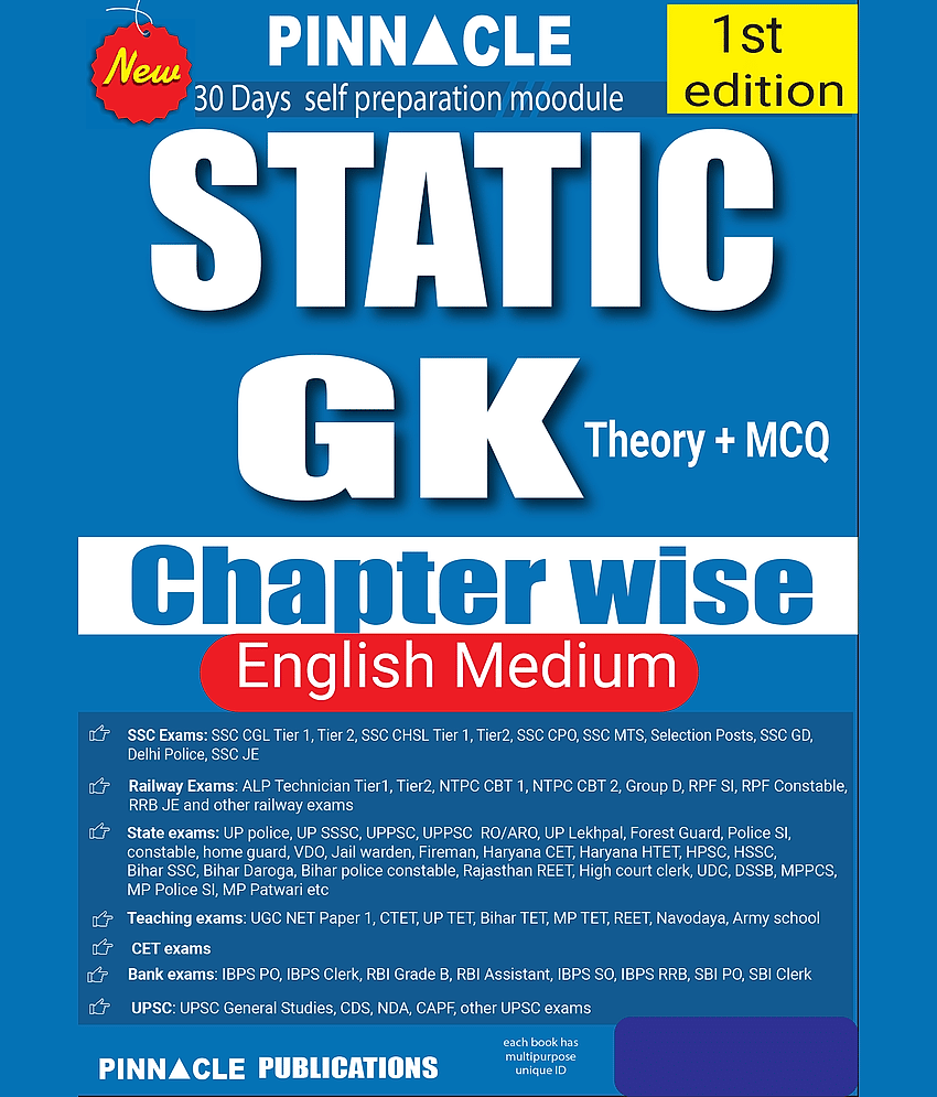 Static GK (Theory + MCQ) chapter-wise | SSC | SSC CGL Tier(I / II) | MTS | English medium