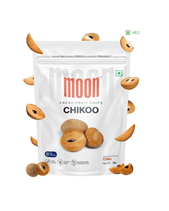 Moon Freeze Dried Chikoo Chips, 16 gm
