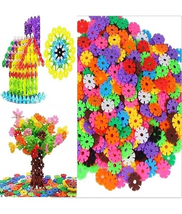 Fratelli Flower Disc Building Blocks Game for Kids STEM Toys Educational Building Toys Sets Interlocking for Preschool Kids 3+ Safe Material Creativity Kids Toys