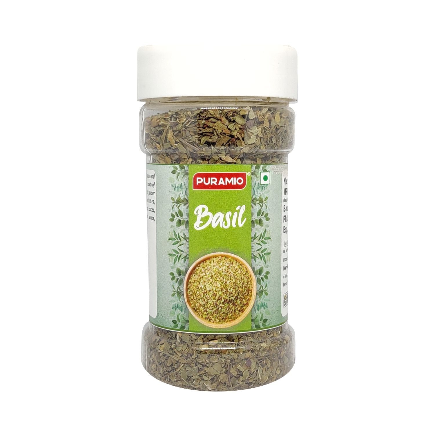 Puramio Basil (100% Natural), 35 gm